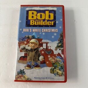 Bob the Builder  Bob's White Christmas VHS Movie VTG 2001 Animated Red Clamshell